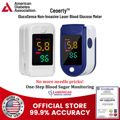 【OFFICIAL STORE】Miniyou™ GlucoSense Non-Invasive Laser Blood Glucose Meter【99.9%Accuracy👍Latest R&D in Medical Technology🗽🗽🗽】